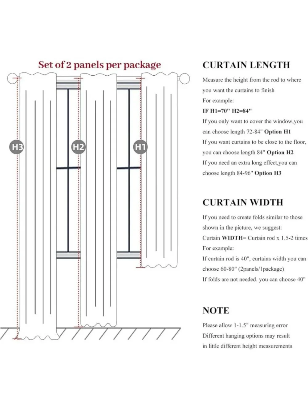 Cozy Cream Thick Linen Blackout Curtains 84